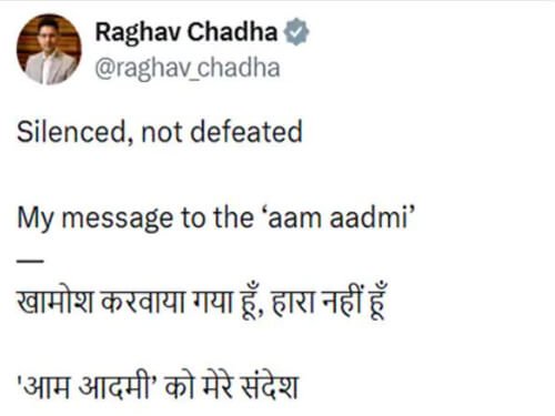 Raghav Chadha vs AAP: 