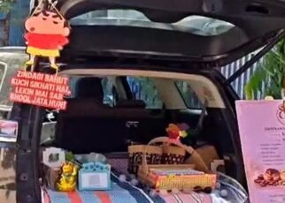 Scientist selling bakery in luxury car